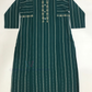 Teal Green Color Poly Cotton With Self Design Kurti In Chandler