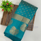 Charming Sky Blue Color Silk Saree With Zari Work For Women Near Me