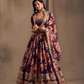 Purple Color Golden Zari And Sequins Work Lehenga Choli With Dupatta Set Near Me