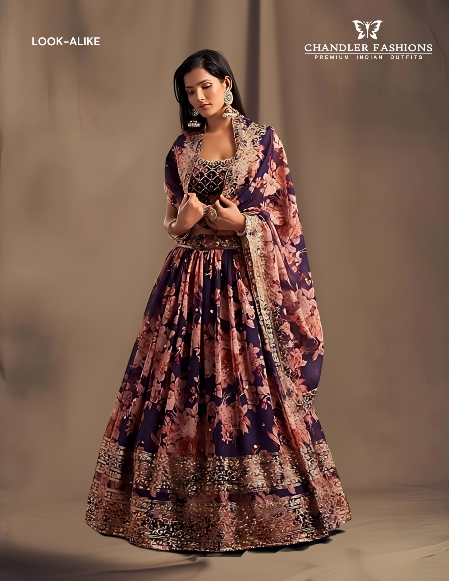 Purple Color Golden Zari And Sequins Work Lehenga Choli With Dupatta Set Near Me