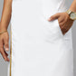 Elegant White Cotton Ready-to-Wear Dhoti with Pocket Near Me