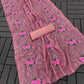 Appealing Pink Colored Georgette Designer And Sequins Work Party Wear Saree For Women In USA