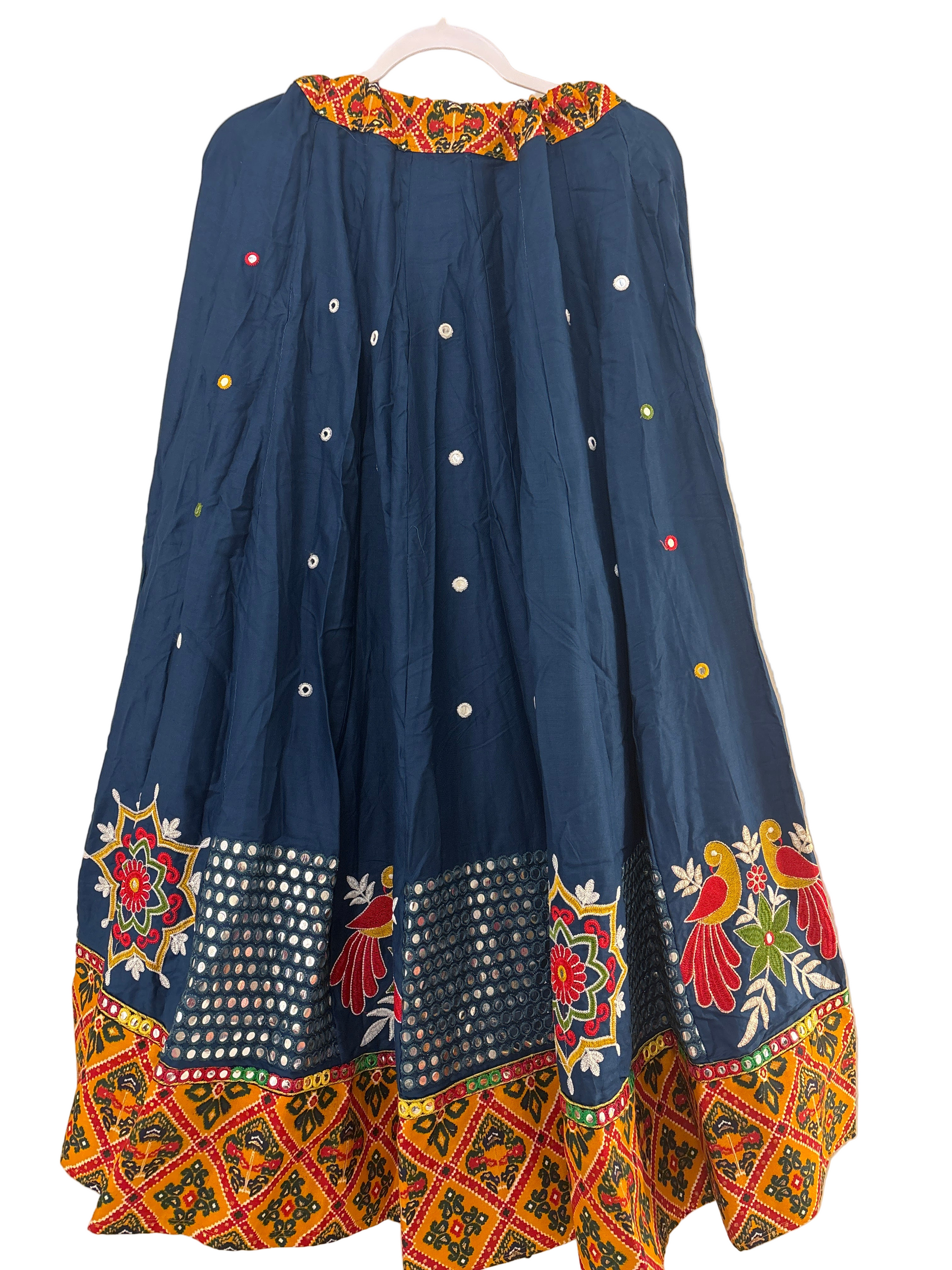 Blue Color Butta Design Embroidery Work Chaniya Choli Near Me