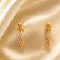 Alluring Pink and White Color stunning Gold Plated necklace set