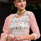 Beautiful Light Pink Colored Heavy Embroidery Near Me