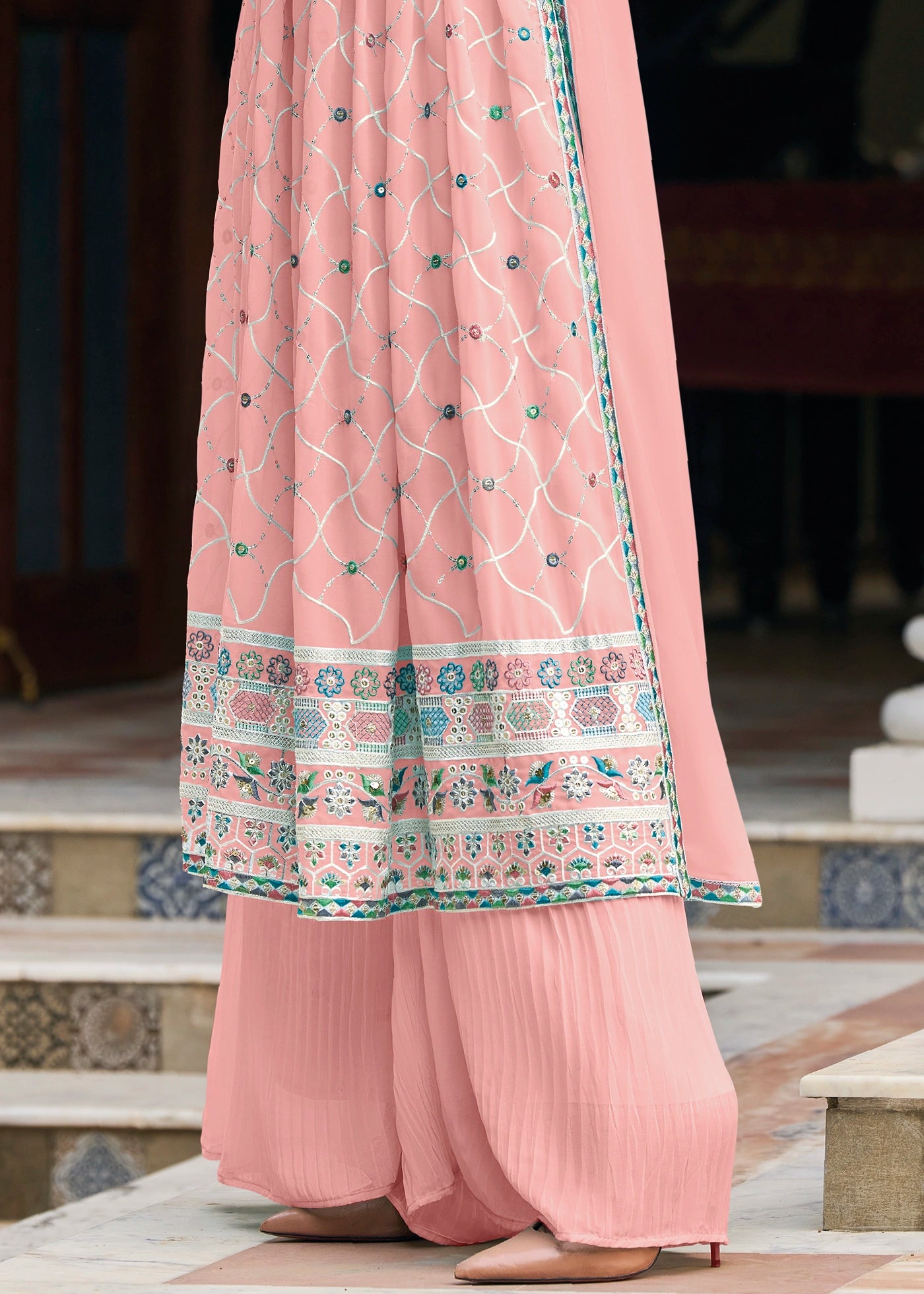 Attractive Heavy Embroidery Georgette In USA