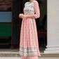 Beautiful Light Pink Colored Heavy Embroidery Georgette Palazzo Suit