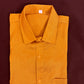 Alluring Yellow Color Formal Half Sleeves Silk Shirt