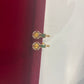 Majestic Ruby & Emerald Grace Gold Plated Necklace with Earrings For Women