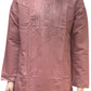 Elegant Light Purple Color With Cotton Embroidery Work Kurta Suits For Men