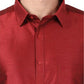 Eye-Catching Maroon Plain Formal Shirt For Men In Phoenix