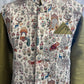 Wonderful Olive Green Color Cotton Kurta With Printed Work Jacket Set For Men
