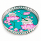 Amazing Hand Painted German Silver Traditional Indian Decorative Pooja Trays