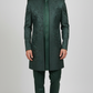 Green Color Silk Blend With Hand Embroidery Work Sherwani Suit For Men Near Me