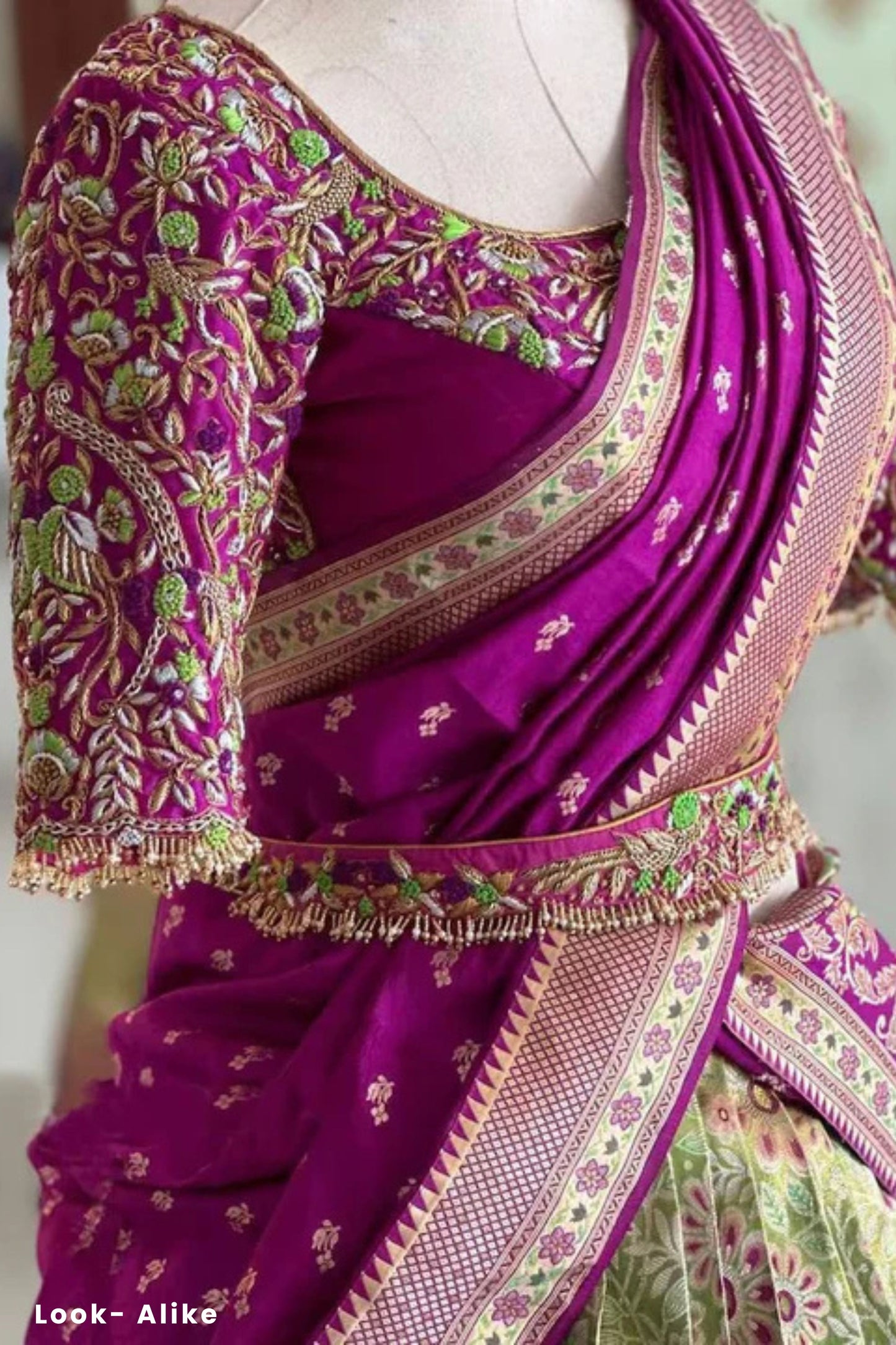 Magnificent Purple Color Exclusive Designer Silk Half Saree Lehenga Choli With Zari Work