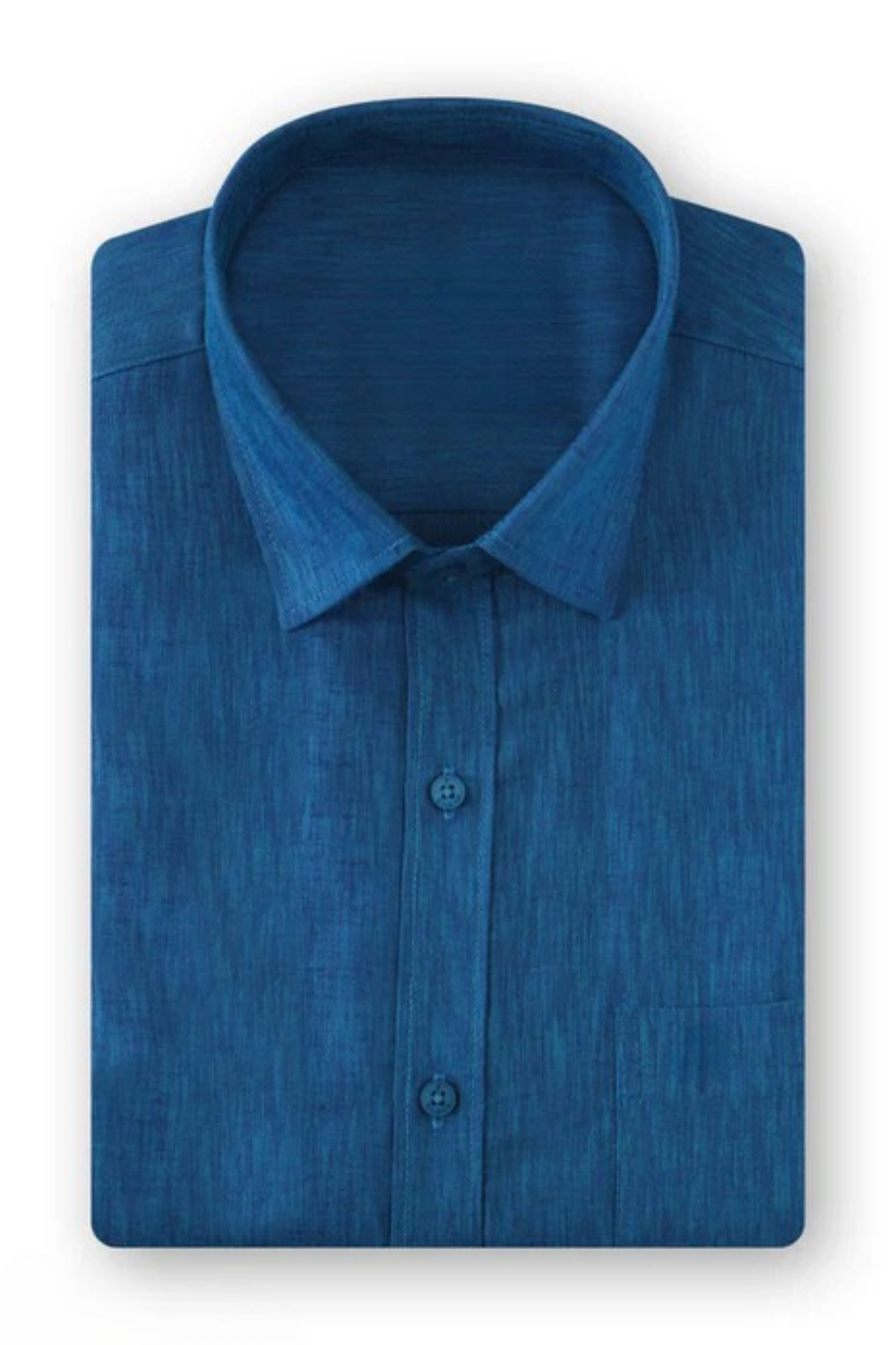 Attractive Blue Color Mens Cotton Shirt With Blue Border Dhoti