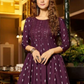 Purple Colored Rayon With Neck Embroidery work Kurti For Women Near Me

