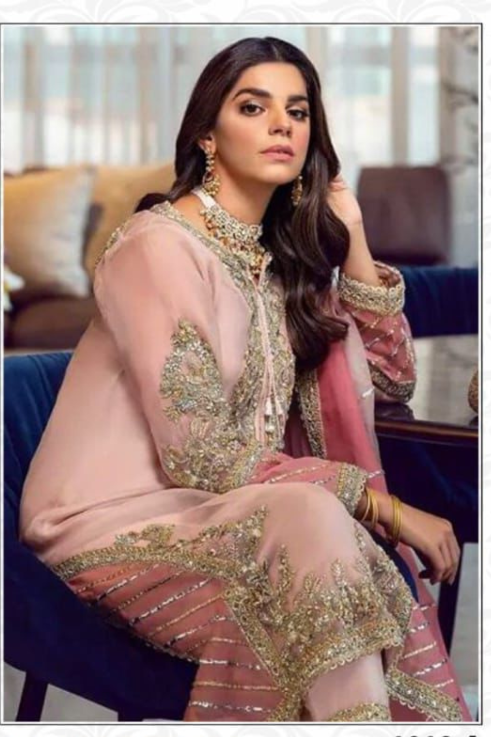 Charming light Pink Color Faux Georgette Salwal Suits With Dupatta For Women In Near Me