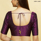 Charming Dark Purple Color Silk Ready To Wear Blouse For Women
