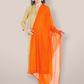 Appealing Fashionable Women Orange Chiffon Dupatta