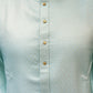 Charming Sky Blue Color Cotton With Self Design Kurta Suits For Men