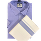 Light Blue Color Cotton Shirt with Blue color Bordered Dhoti In USA
