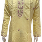 Elegant Light Yellow Color With Cotton Embroidery Work Kurta Suits For Men