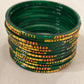 Amazing Traditional Green Color Glass Bangles For Women Near Me