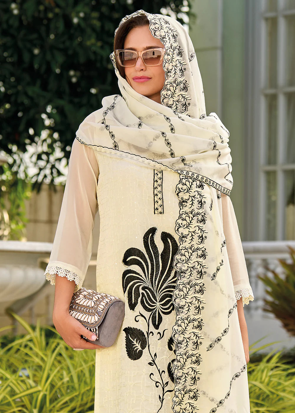 Heavenly White Colored Salwar Suits With Embroidery Dupatta In Arizona