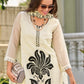 Heavenly White Colored Heavy Organza Salwar Suits Near Me