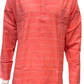 Alluring Pink Color Cotton Kurta With Pajama For Men