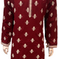 Charming Red Color Embroidery Work Men kurta Suits For Men