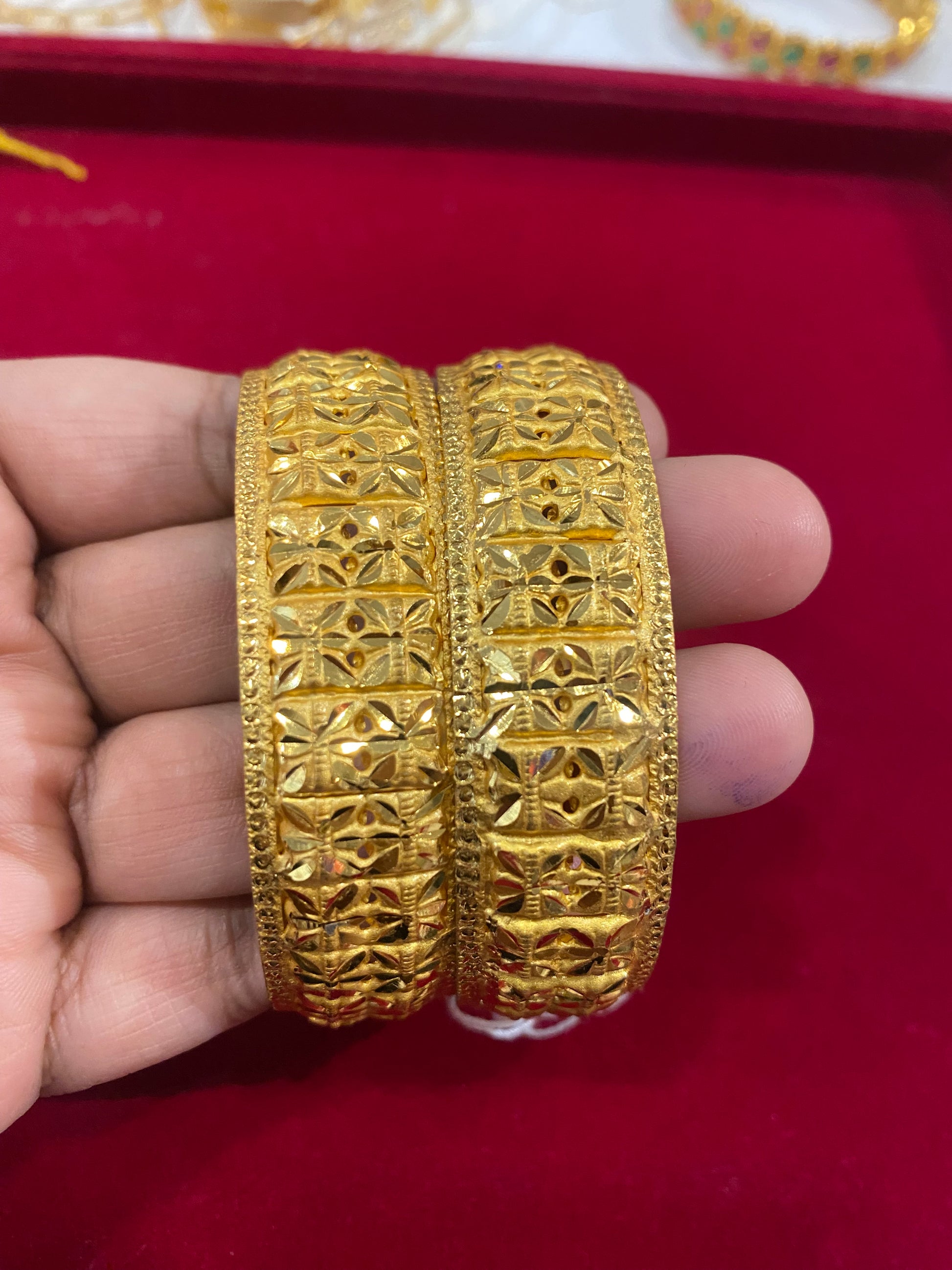 Elegant Gold Plated Bangles With Pure Elegance Gold Color Look For Women