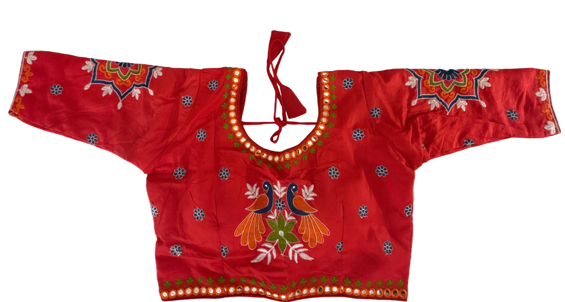 Blue Color Butta Design Embroidery Work Chaniya Choli In USA