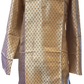 Amazing Cream Color Jacquard With Printed Work Kurta Suits For Men