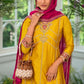 Attractive Yellow Color Silk  Kurti With Dupatta In Gilbert