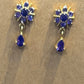 Charming Gold Plated Earrings With Purple Color Stone Near Me