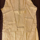 Charming Gold Color Zari Brocade With Linning Embroidery Work Kurta Pajama Pant For Men