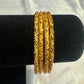 Attractive Gold Plated Designer Wear Bangles For Women