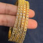 White Stones Gold Plated Designer Bangles Near Me