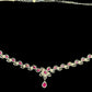 American Diamond White and Pink Color Stones Hip Chain Near Me