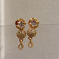 Beautiful Gold Plated With White Stones Earrings Near Me