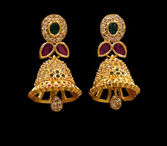 Elegant Gold plated Multicolored Earrings For Women