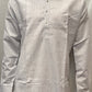 Delightful Gray Color Cotton Kurta With Pajama For Men