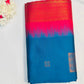 Gorgeous Blue And Pink Soft Silk Saree With Gold Zari Work For Women