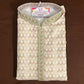 Appealing Peach Color Brocade Kurta Suits With Embroidery Work