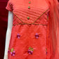 Georgeous Bright Pink Colored Suit With Bottom And Net Dupatta