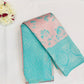 Attractive Pink Color Floral Design Art Silk Saree With Contrast Border For Women
