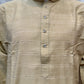Attractive Gray Color Cotton Kurta With Pajama Set For Men