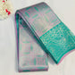 Attractive Light Pink And Light Green Color Motif Design Art Silk Saree For Women